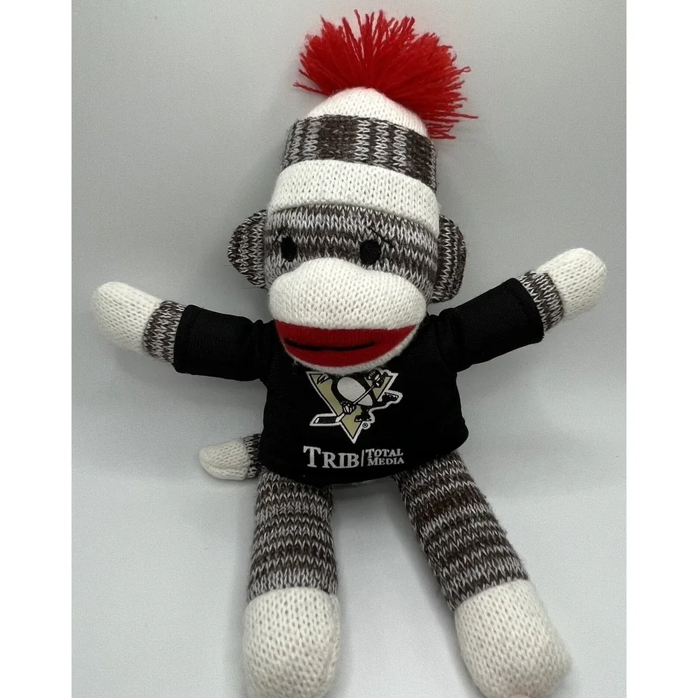 PITTSBURGH PENGUINS NHL hockey sock‎ monkey Trib Total Media